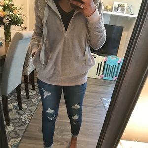 Sherpa Hoodie (Gray)